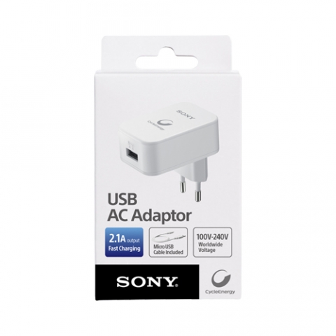 Sony CP-AD2 USB AC Adaptr + Micro USB Kablo