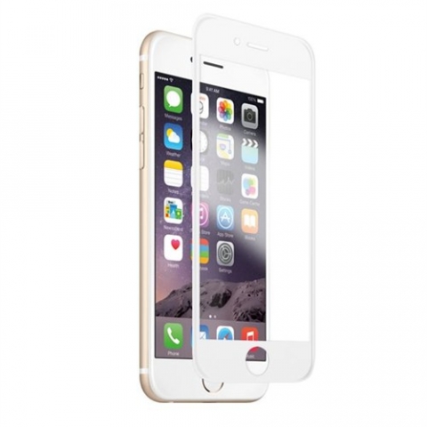 Spada iPhone 6S/6 PLUS Full Fitted 0.33 mm Temperli Ekran Cam (Beyaz)