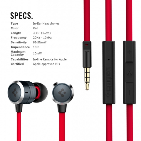 Spigen Aluminum TEKA Earphones Kulakii Kulaklk