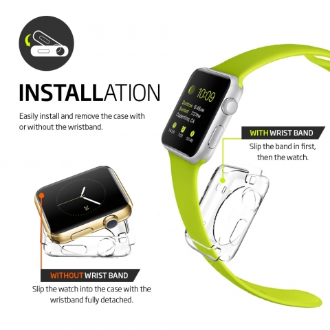 Spigen Apple Watch Case Liquid Crystal (42mm) K�l�f