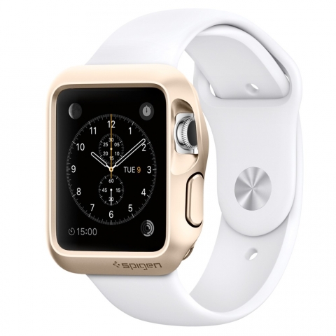 Spigen Apple Watch Slim Armor Klf (38mm)-Champagne Gold