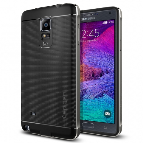 Spigen Galaxy Note 4 Case Neo Hybrid Metal Klf-Gun Metal
