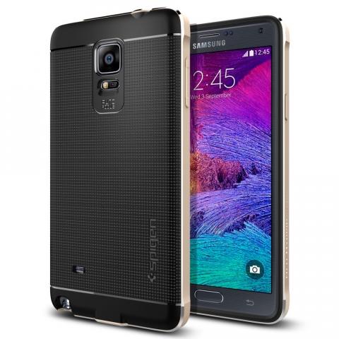 Spigen Galaxy Note 4 Case Neo Hybrid Metal Klf-Champagne Gold