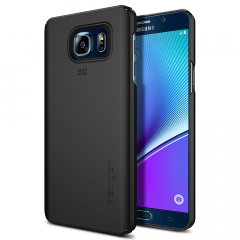 Spigen Galaxy Note 5 Case Thin Fit-Black