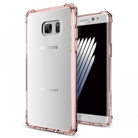 Spigen Galaxy Note 7 Case Crystal Shell-Rose Crystal