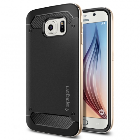 Spigen Galaxy S6 Case Neo Hybrid Metal ereve-Champagne Gold