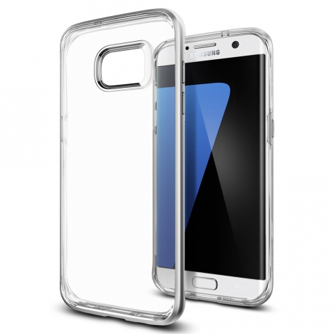 Spigen Galaxy S7 Edge Case Neo Hybrid Crystal-Satin Silver