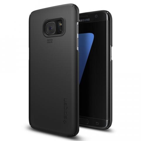 Spigen Galaxy S7 Edge Case Thin Fit-Black