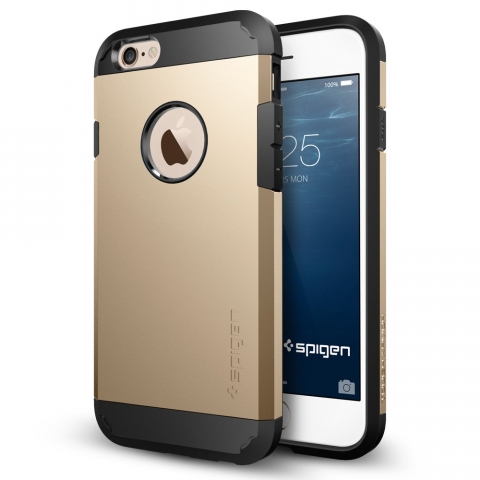 Spigen iPhone 6 Case Tough Armor (4.7) Klf Kasa-Champagne Gold