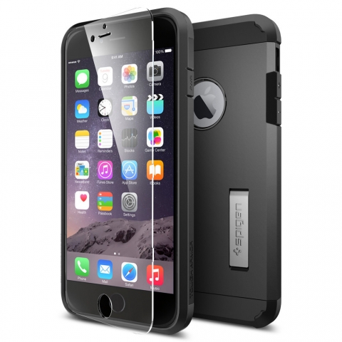 Spigen iPhone 6 Plus Case Tough Armor FX-Smooth Black