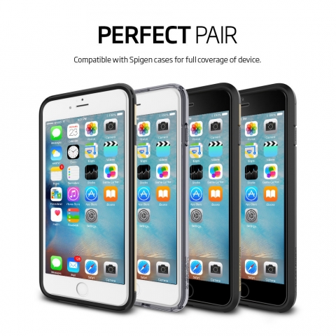 Spigen iPhone 6S/6 Screen Protector Full Cover Glass (Siyah)
