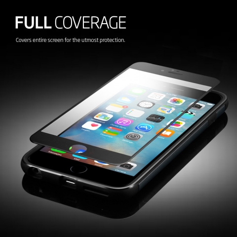 Spigen iPhone 6S / 6 Full Cover Cam Ekran Koruyucu (Beyaz)