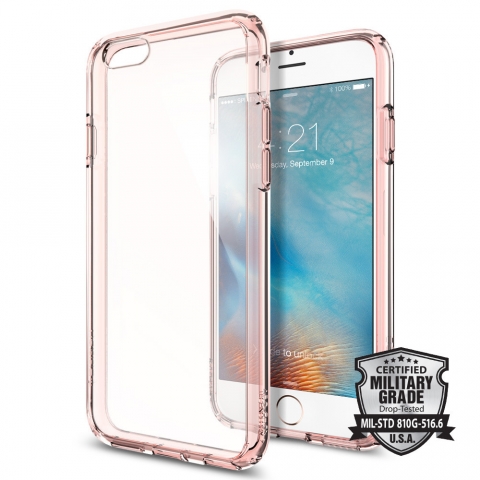 Spigen iPhone 6s / 6 Ultra Hybrid (MIL-STD-810G) Klf-Rose Crystal