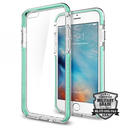 Spigen iPhone 6s / 6 Ultra Hybrid TECH (MIL-STD-810G) Klf-Crystal Mint