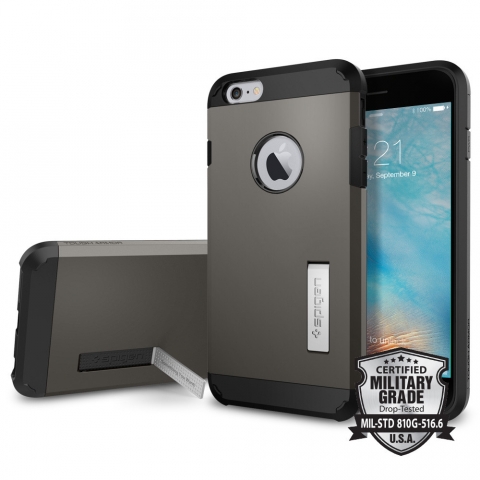 Spigen iPhone 6S / 6 Plus Tough Armor (MIL-STD-810G) Klf-Gunmetal