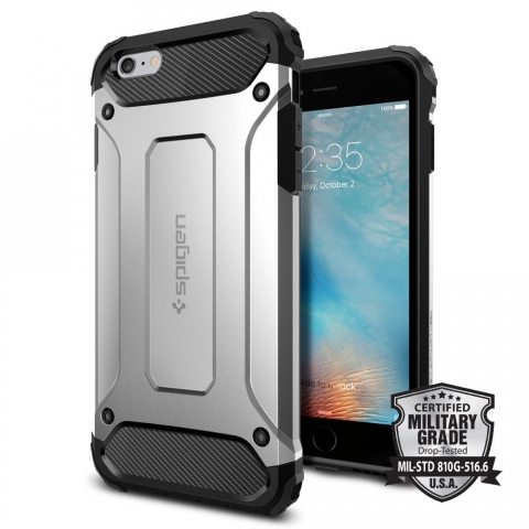 Spigen iPhone 6S Plus Tough Armor Tech Klf-Satin Silver