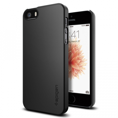 Spigen iPhone SE/5S/5 Thin Fit-Black