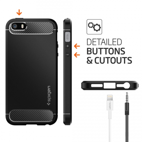 Spigen iPhone 5S/SE/5 Rugged Armor Klf