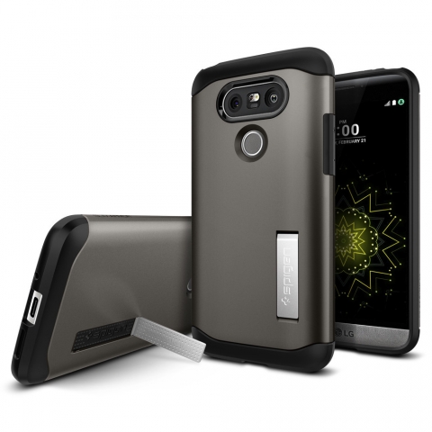 Spigen LG G5 Slim Armor K�l�f-Gunmetal