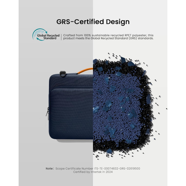 tomtoc 360 MacBook Air/Pro M1/M2 Uyumlu Askl Laptop antas(16 in)-Navy Blue