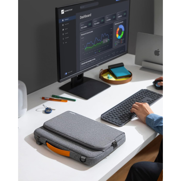 tomtoc 360 MacBook Air/Pro M1/M2 Uyumlu Askl Laptop antas(16 in)-Gray