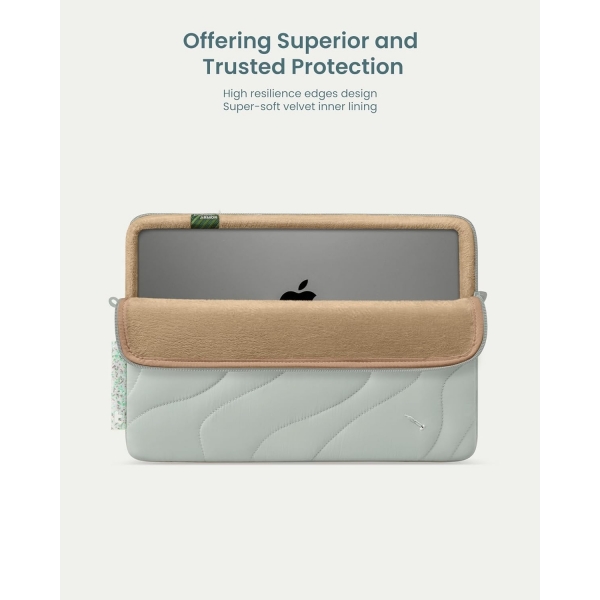 tomtoc 360 Terra Puffy MacBook Air Uyumlu anta(15 in)-Lakeshore