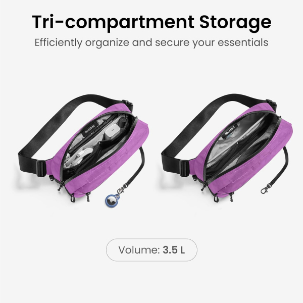 tomtoc Aviator-T35 X-Pac Aksesuar antas(3.5L)-Purple