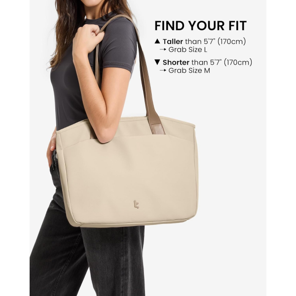 tomtoc Versatile-T23 Tote Laptop antas (15-16 in)-Khaki 