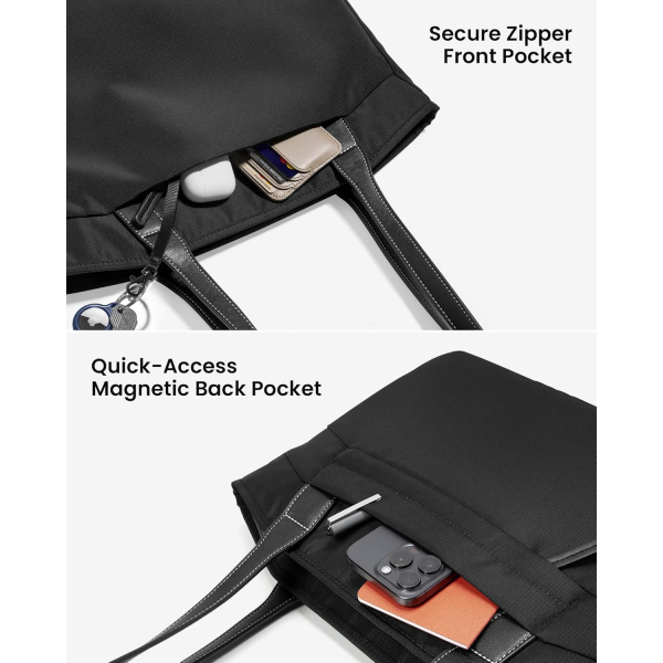 tomtoc Versatile-T23 Tote Laptop antas (15-16 in)-Black 