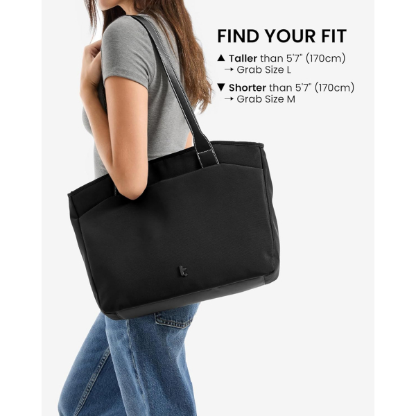 tomtoc Versatile-T23 Tote Laptop antas (15-16 in)-Black 