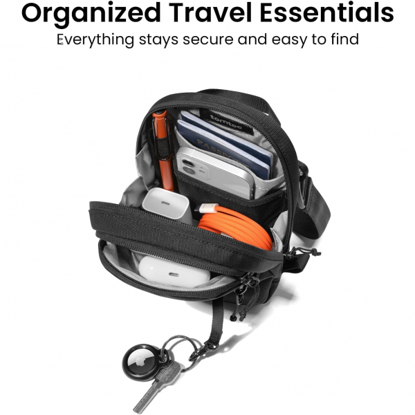 tomtoc Aviator-T37 Askl RFID Seyahat antas-Black 
