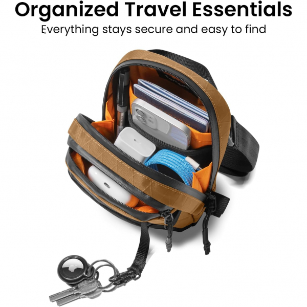 tomtoc Aviator-T37 X-Pac Askl RFID Seyahat antas-Brown