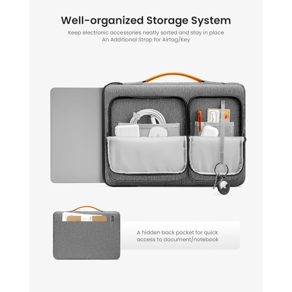 tomtoc Defender A17 Laptop �antas� (13 in�)-Gray