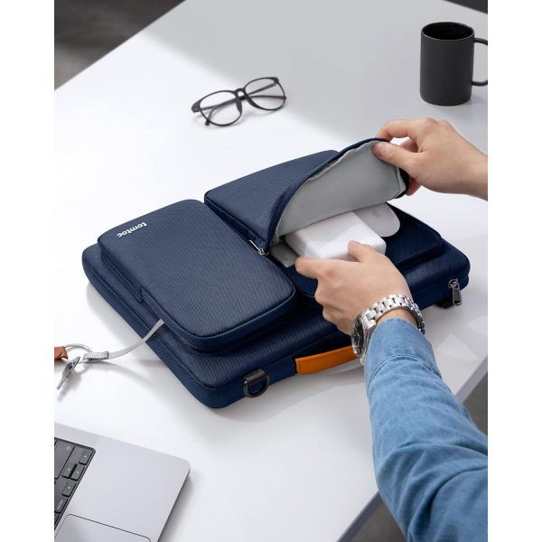 tomtoc Defender A42 Laptop Omuz �antas� (13 �n�)-Dark Blue