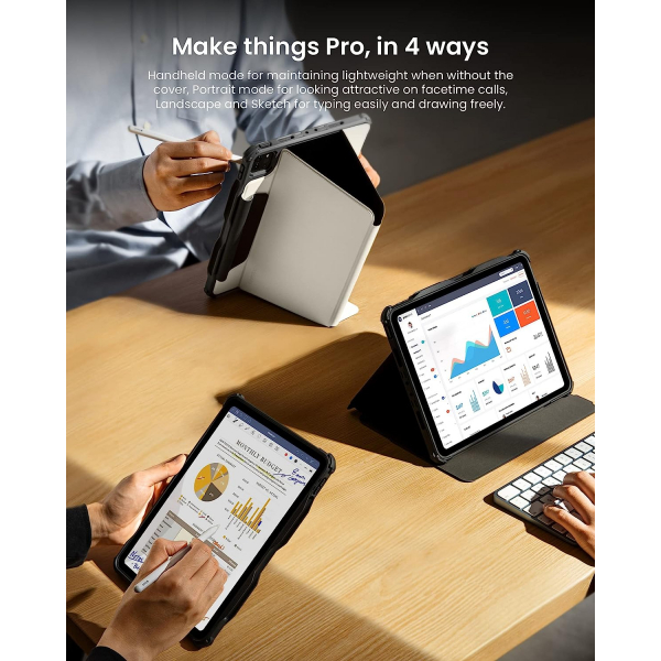 tomtoc Detachable Ultra iPad Pro Klf (11 in)-White