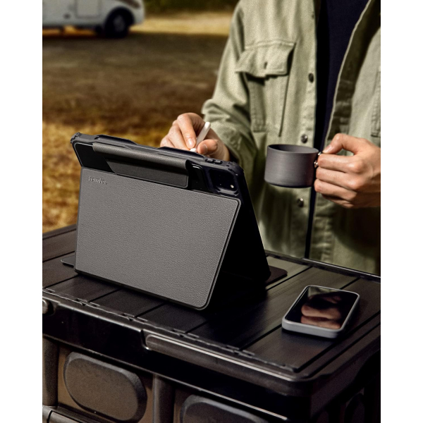 tomtoc Detachable Ultra iPad Pro Klf (11 in)-Leather Black