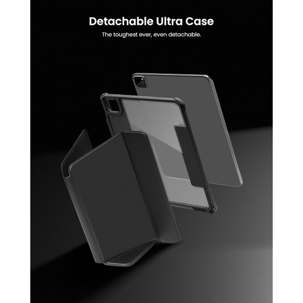tomtoc Detachable Ultra iPad Pro Klf (11 in)-Leather Black