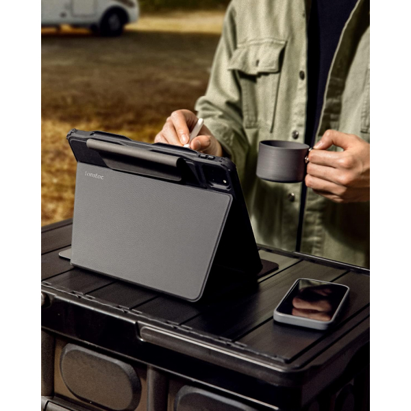 tomtoc Detachable Ultra iPad Pro Klf (11 in)-Diamond Black