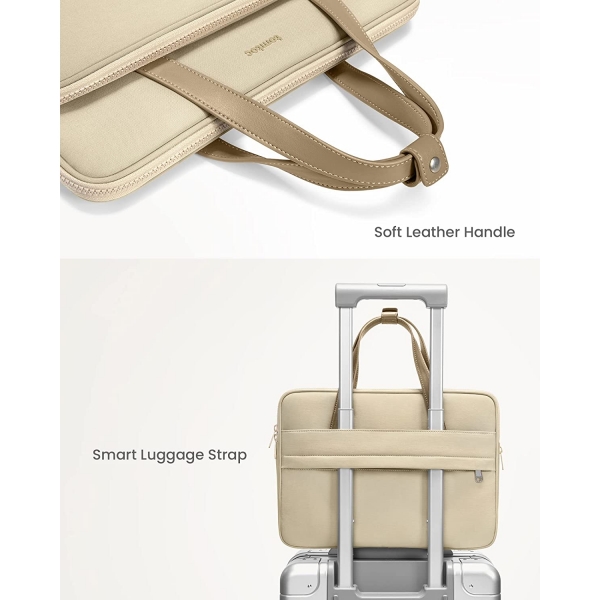 tomtoc A12 Laptop Omuz antas (13-14 in) -Beige