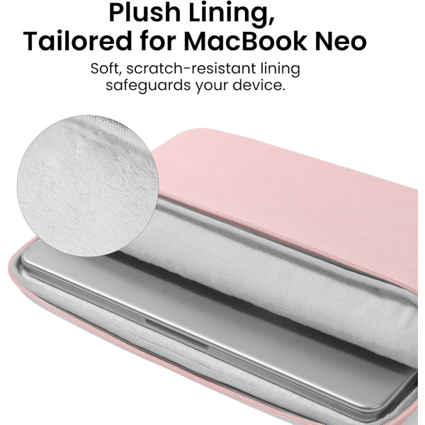 tomtoc Light A18 MacBook Neo Laptop �antas� (13 in�)-Pink