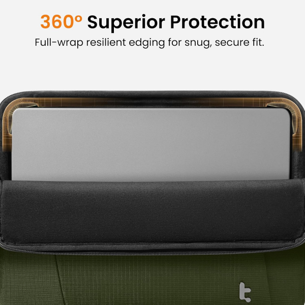 tomtoc 360 koruyucu laptop �antas� (13in�)-Green