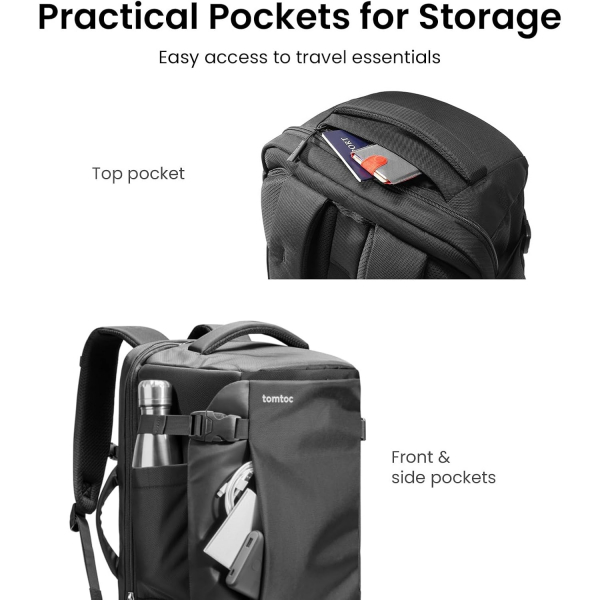 tomtoc Navigator T66 Klassic Laptop S�rt �antas� (40 L)