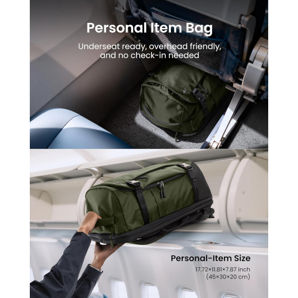 tomtoc Navigator T66 Ripstop Laptop S�rt �antas� (28 L)-Green