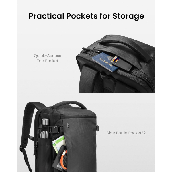 tomtoc Navigator T66 Ripstop Laptop S�rt �antas� (28 L)-Black