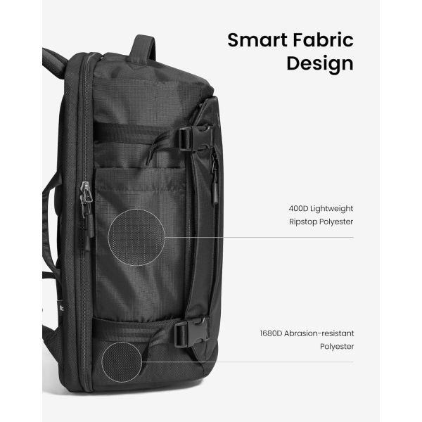 tomtoc Navigator T66 Ripstop Laptop S�rt �antas� (28 L)-Black