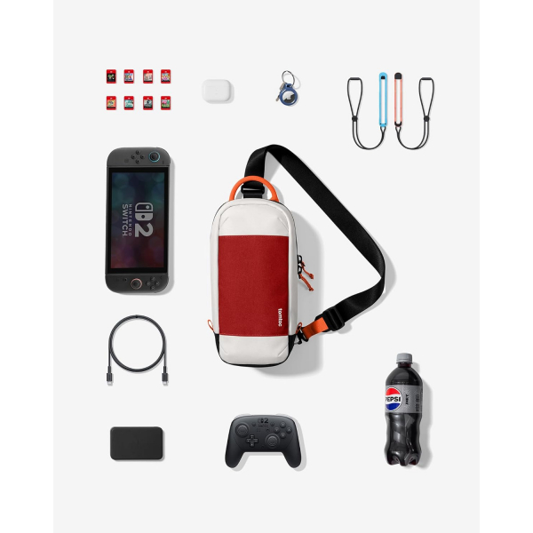 tomtoc Nintendo Switch 2 Uyumlu Askl anta-Red