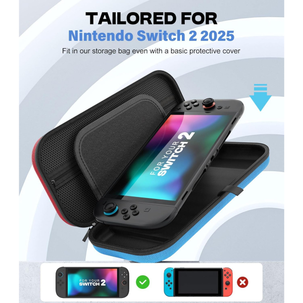 MoKo Nintendo Switch 2 Uyumlu anta-Red