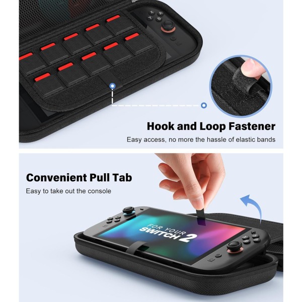 MoKo Nintendo Switch 2 Uyumlu anta-Black