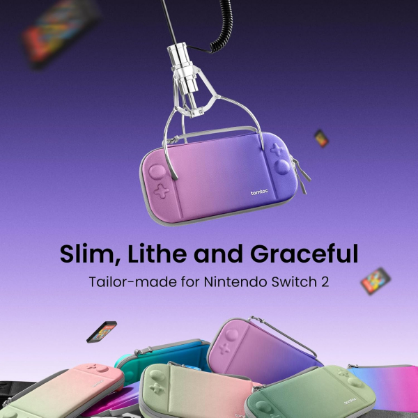 tomtoc Nintendo Switch 2 Uyumlu Askl anta-Iris Purple