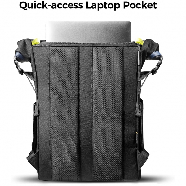 tomtoc Rolltop Laptop Srt antas (15.6 in)-Grey